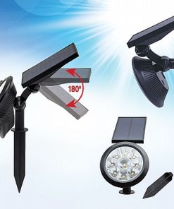 ספוט תאורה סולארית 9 לדים לגינה לאדמה לרצפה ולקיר במגוון צבעים לבחירתך בעוצמה 300 LUM 2