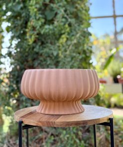 קערה מקרמיקה על רגל כתום