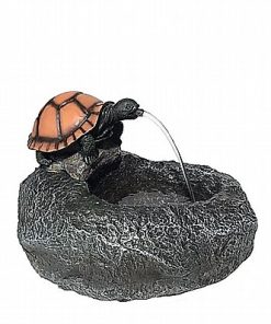 מפל מזרקה דקורטיבי עם צב