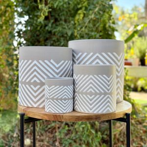 עציץ קרמיקה גיאומטרי