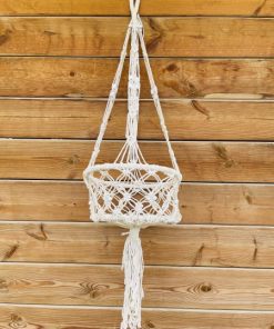 סל מקרמה לבן