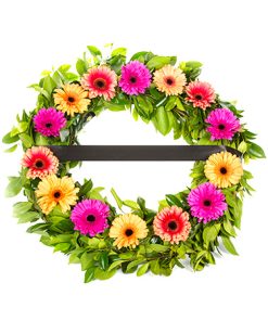 Alternative view of זר אבל שורת פרחים