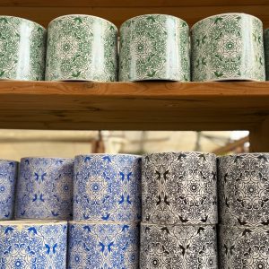 עציץ קרמיקה ציורי