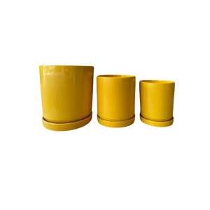 עציץ קרמיקה (205060) צהוב