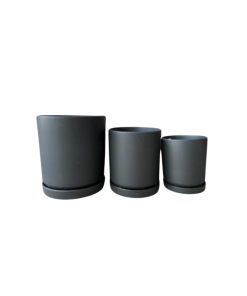 עציץ קרמיקה (205060) שחור