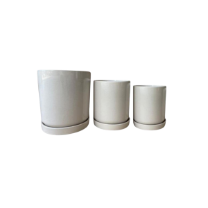 עציץ קרמיקה (205060) לבן