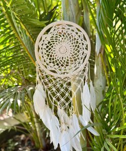 לוכד חלומות נוצה לבנה