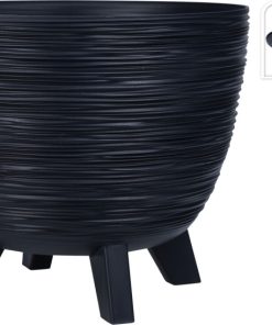 עציץ מחוספס שחור