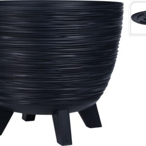 עציץ מחוספס שחור