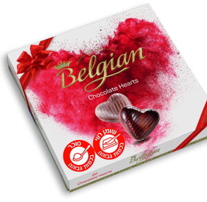 שוקולד Belgian chocolate hearts 200 גרם