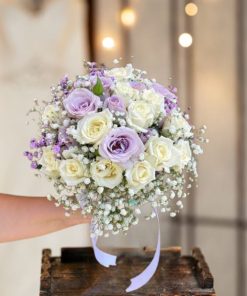 זר כלה פנטזיה סגלגלה