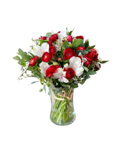 זר טיפת טל רקע לבן