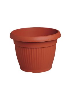 עציץ עגול דמוי חרס פסים