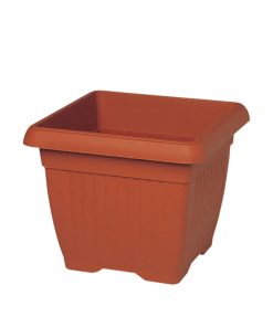 עציץ מרובע דמוי חרס פסים